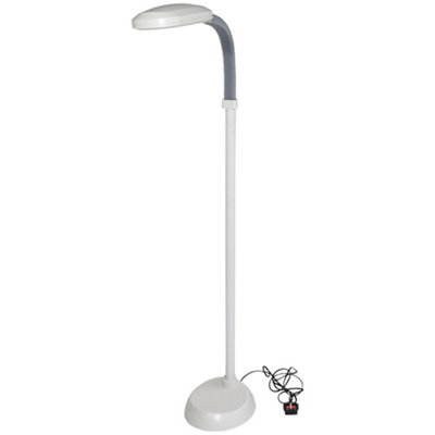 26W Floor Standing Reading Lamp - Flexible Gooseneck Design  Hobbyist Visual Aid