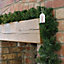 270cm (9ft) x 20cm Imperial Pine Christmas Garland Plain Green