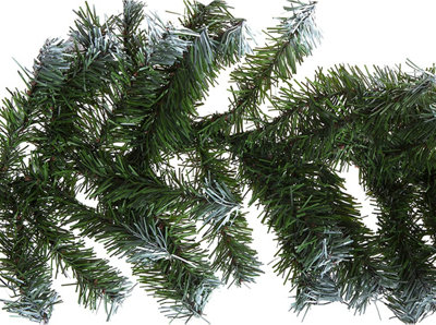 275cm Christmas Snow Tipped Garland- 240 tips