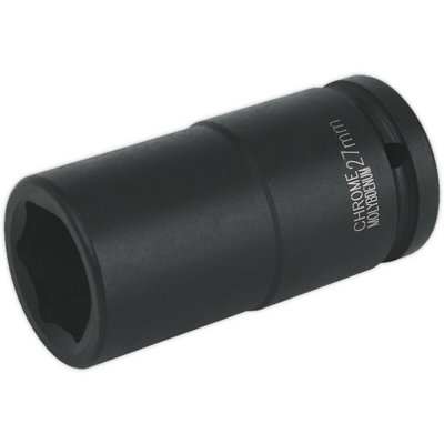 27mm Forged Deep Impact Socket - Durable 3/4 Inch Drive Chromoly Wrench ...