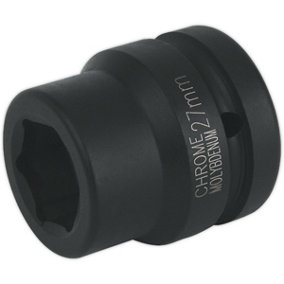 27mm Forged Impact Socket - 1 Inch Sq Drive - Chromoly Impact Wrench Socket