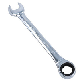 27mm Metric MM Combination Gear Ratchet Spanner Wrench 72 Teeth