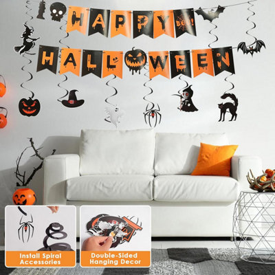 Aginc Halloween Banner Mit Mäusen & Wirbeln – Bunte Party-Deko Für Kinder, Grusel-Spaß Garantiert!