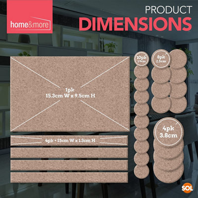 27pk Beige Furniture Pads Floor Protectors for Chairs - Felt Pads for Furniture Feet Chair Leg Floor Protectors for Furniture Legs