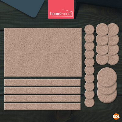 27pk Beige Furniture Pads Floor Protectors for Chairs - Felt Pads for Furniture Feet Chair Leg Floor Protectors for Furniture Legs - 8