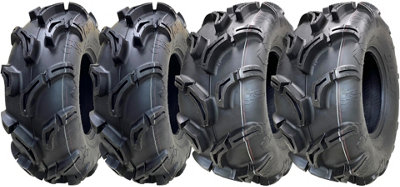 27x11.00-12 & 27x9.00-12 ATV Tyres 6ply OBOR Scoprio Road Legal (Set of 2 & 2)