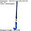 28 Inch Fiberglass Hockey Stick - BLACK/BLUE - Standard Bow Comfort Grip Bat