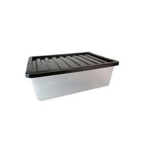 28 Litre 28L with Black Lid Underbed x10
