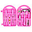 28 Piece Pink Tool Set With Hard Storage Carry Case