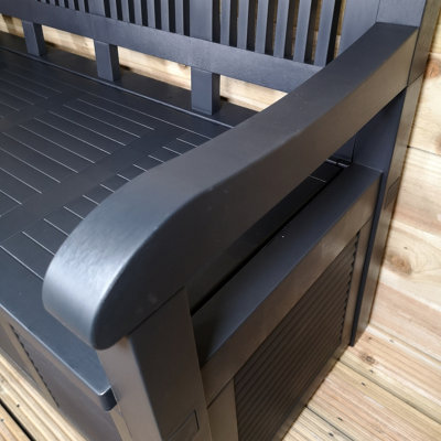 B&q garden on sale bench storage