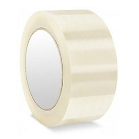 288 x Strong Sticky Clear Transparent 50mm x 66m Parcel Packaging Tape