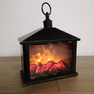 Fireplace lights deals battery powered