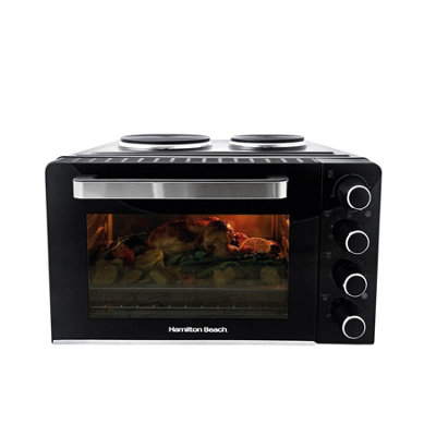 28L Mini Oven with Double Hotplate