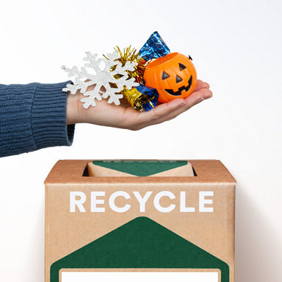 28L Recycling Box Old Christmas Decorations Halloween Party Supplies ...