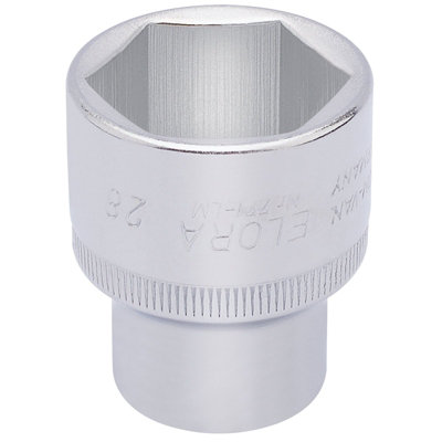 28mm 1/2" Square Drive Elora Hexagon Socket 15317