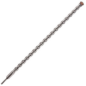 28mm x 800mm Long SDS Plus Drill Bit. TCT Cross Tip With Copper Coating. High Performance Hammer Drill Bit