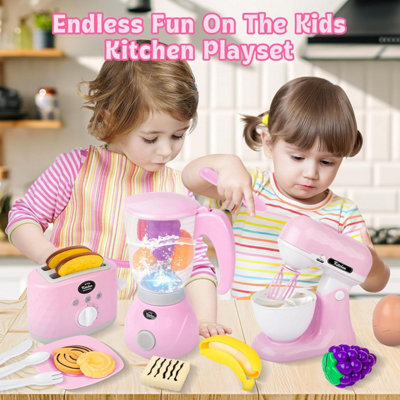 29 Pc Play Kitchen Cooking and Baking Toy Set