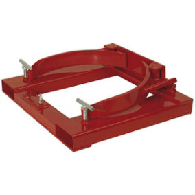 295L Forklift Drum Clamp - 350kg Weight Limit - Heavy Duty Steel Construction