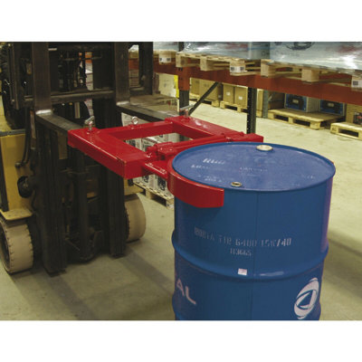 295L Forklift Drum Clamp - 350kg Weight Limit - Heavy Duty Steel Construction