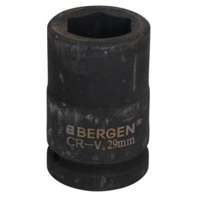 29mm Metric 1" Drive Deep Impact Socket 6 Sided Single Hex Thick Walled