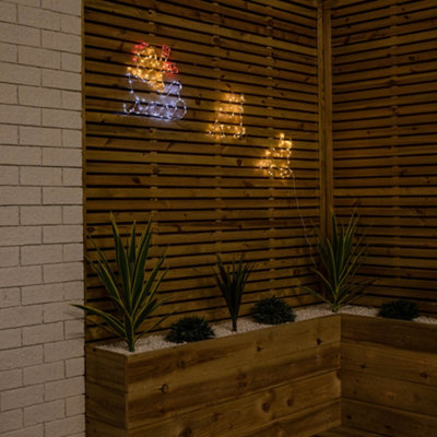 Wooden reindeer led christmas decoration