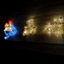 2D LED Sleigh & Reindeer Silhouette Christmas Decoration in Red, Ice White and Warm White