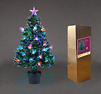 2Ft/60cm Butterflies Fibre Optic Christmas Tree LED Pre-Lit
