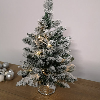 2 foot christmas store tree with lights