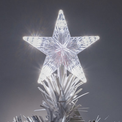 2FT (60cm) White Fibre Optic Tree with White LED Lights and White Fibre Optics - 3