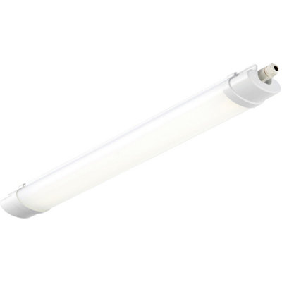 2ft IP65 Batten Light Fitting - 18W Daylight White LED - Daisychain Compatible