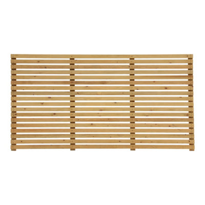 2FT Lap Wooden Fence panel for Garden and Patio Landscaping 1.8m W x 0.6m H