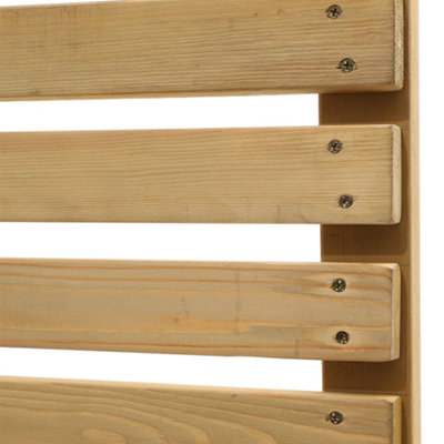 2FT Lap Wooden Fence panel for Garden and Patio Landscaping 1.8m W x 0.6m H - 4