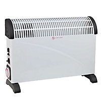 2kw 2000w Convector Heater Radiator with Turbo Fan & 24 Hour Timer