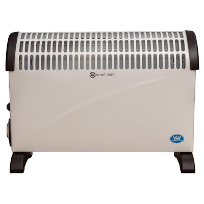 2kW Convector Heater - Freestanding Radiator with 24 Hour Timer, 3 Heat Settings, Adjustable Thermostat & Overheat Protection