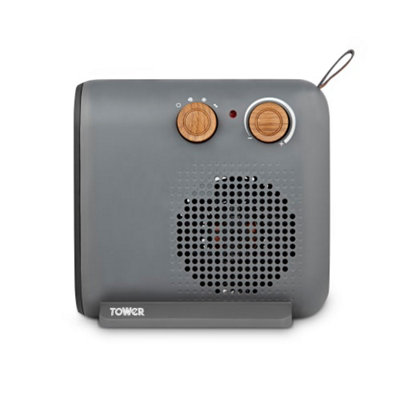 2KW Fan Heater - 2 heat settings & adjustable thermostat - 3
