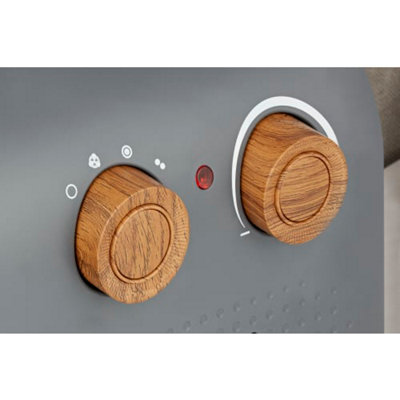 2KW Fan Heater - 2 heat settings & adjustable thermostat - 4