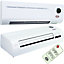 2KW HOT -Electric Over Door Warm & Cool Fan Heater- Air Curtain LED Remote Timer
