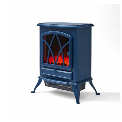 2KW Stirling Electric Fire Stove Midnight Blue