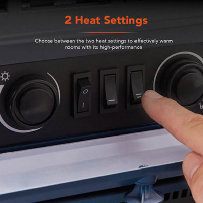 2KW Stirling Electric Fire Stove Midnight Blue - 3