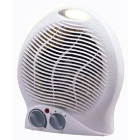 2kw Upright Electric Fan Heater with Adjustable Thermostat
