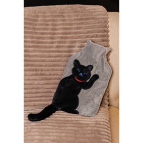 2L Hot Water Bottle with Cover - Cat