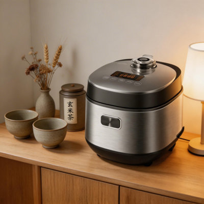 2L Mini Rice Cooker with 9 Functions 24.8cm (D) x 21.7cm (W) x 21cm (H)
