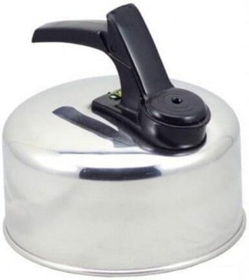 2l Stainless Steel Aluminium Whistling Kettle Camping Fishing Home Lightweight - 4