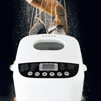 2LB Bread Maker with 19 Programs, LCD Display, Timer, Keep Warm ...