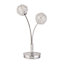 2LT TABLE LAMP WITH WIRE SHADES
