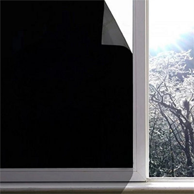 2M 100% Blackout Window Film, Privacy Tint Insulation Sticker