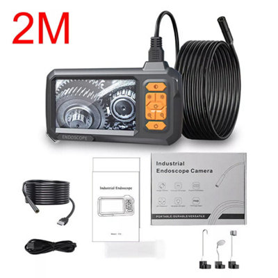 2M 1080P HD 8MM 4.3" Screen Industrial Endoscope Camera Borescope Inspection Camera