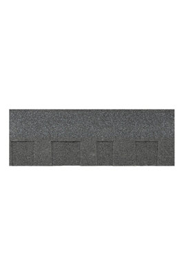 2m² 14 Pcs Asphalt Roof Shingle,Bitumen Shed Roof Tiles,Rectangular,Ancient Black