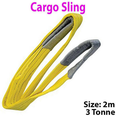 2m 3 Tonne (3000KG) Flat Webbing Strong Cargo Sling Lifting Crane Hoist Strap