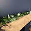 2m (6.5ft) Holly Tinsel Garland Christmas Decorations with White Berries